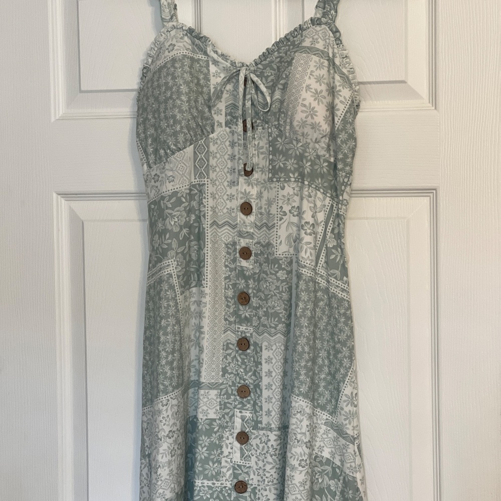 Walmart Button Front Dress Tie Front